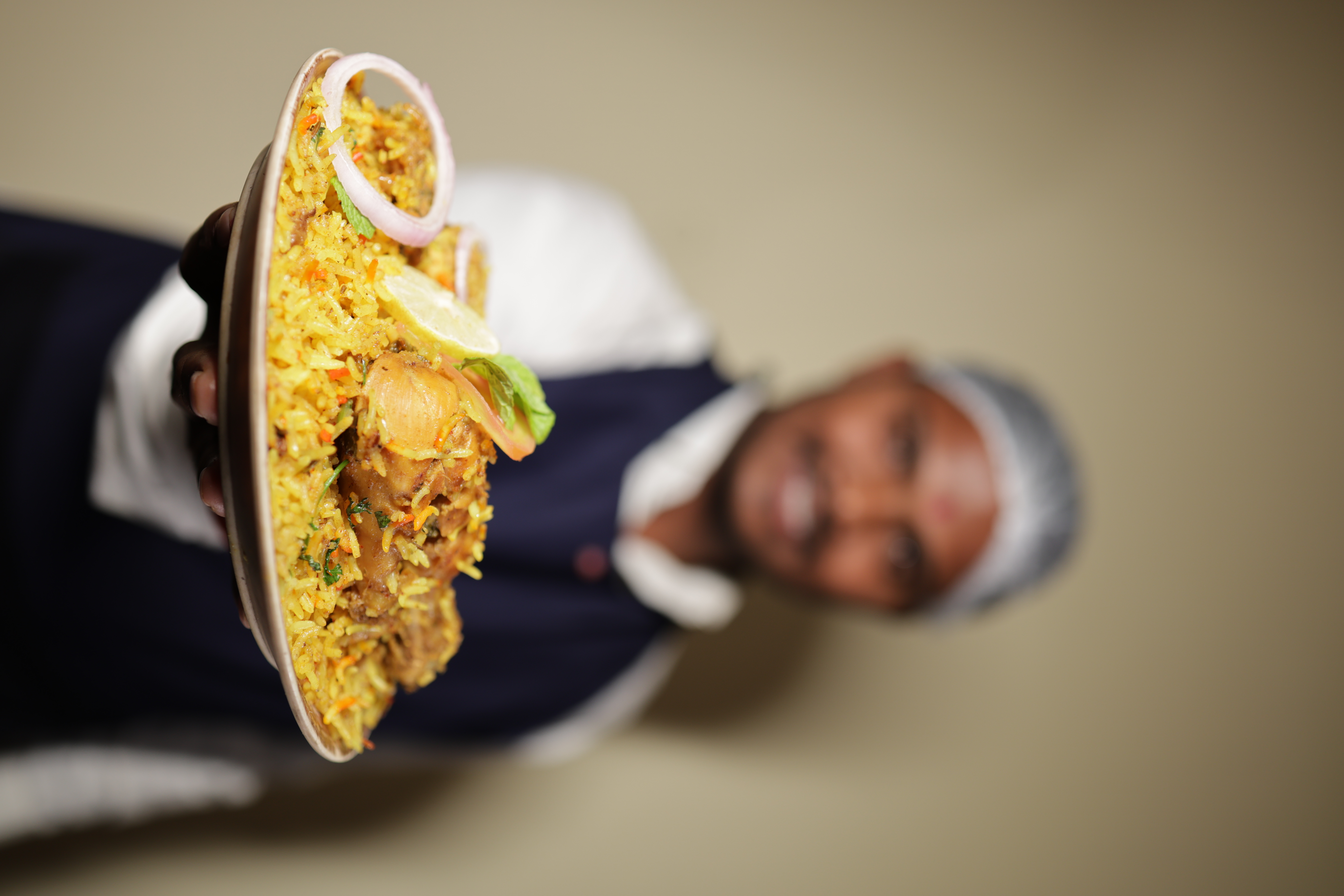 Chef Sopu cooking biryani